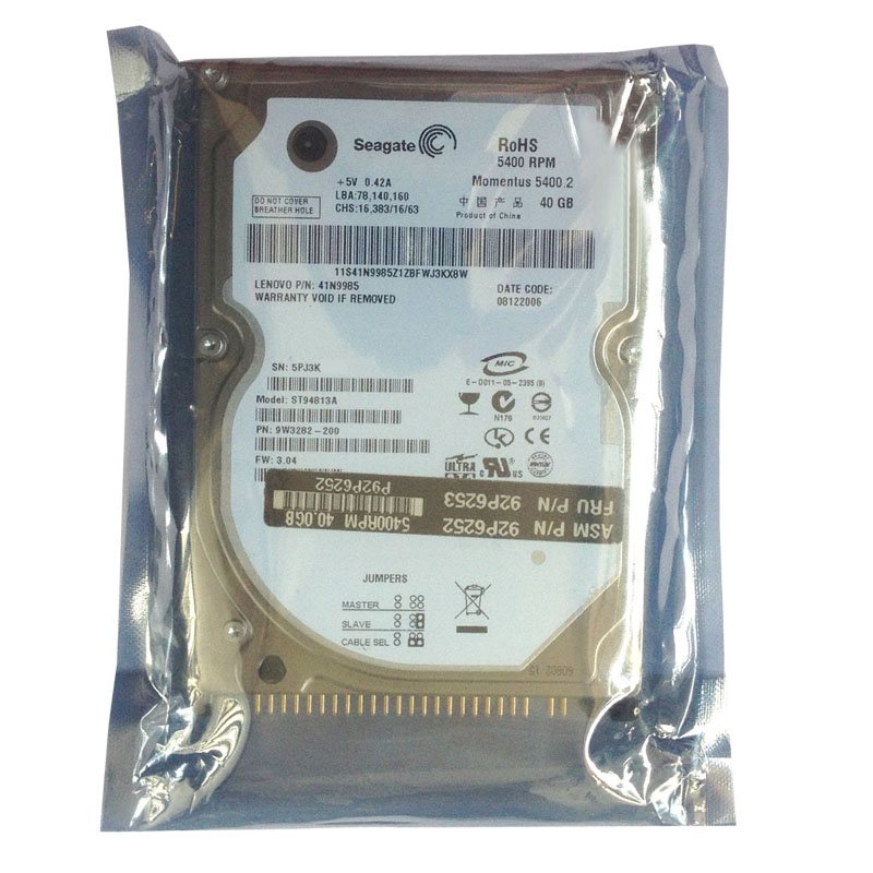 Seagate - 40GB 5.4K Ultra-ATA/100 2.5" 8MB Cache Hard Drive - ST94813A