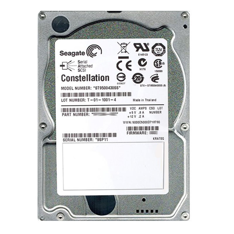 Seagate - 500GB 7.2K SAS 6.0Gbps 2.5" 16MB Cache Hard Drive - ST9500430SS