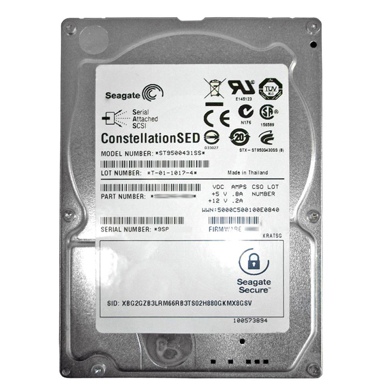 Seagate - 500GB 7.2K SAS 6.0Gbps 2.5" 16MB Cache Hard Drive - ST9500431SS