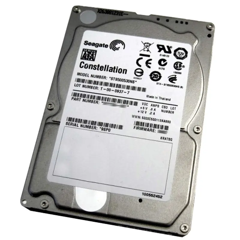 ST9500530NS.jpg Seagate - 500GB 7.2K SATA 3.0Gbps 2.5" 32MB Cache Hard Drive - ST9500530NS - Image 1