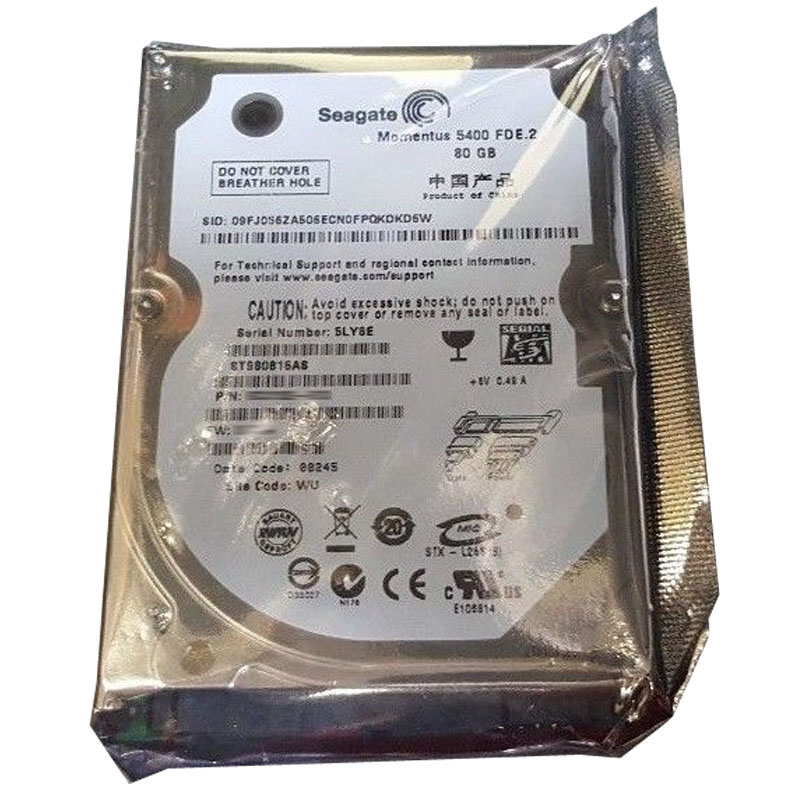 ST980816AS.jpg Seagate - 80GB 5.4K SATA 1.5Gbps 2.5" 8MB Cache Hard Drive - ST980816AS - Image 1