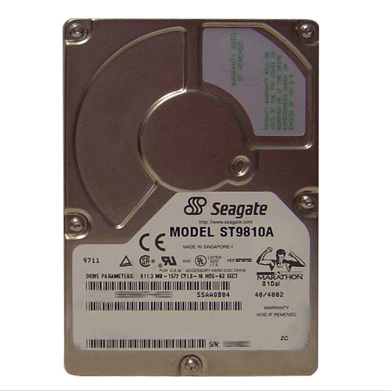 Seagate - 811.3MB 4K IDE 2.5" 120KB Cache Hard Drive - ST9810A