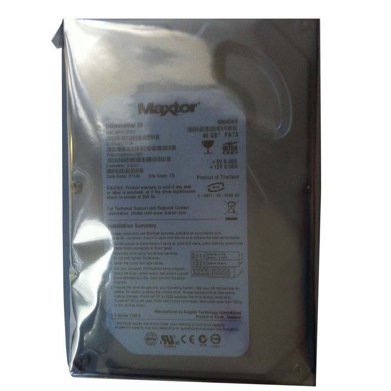 Seagate - 40GB 7.2K Ultra-IDE ATA/100 3.5" 2MB Cache Hard Drive - STM3402111A