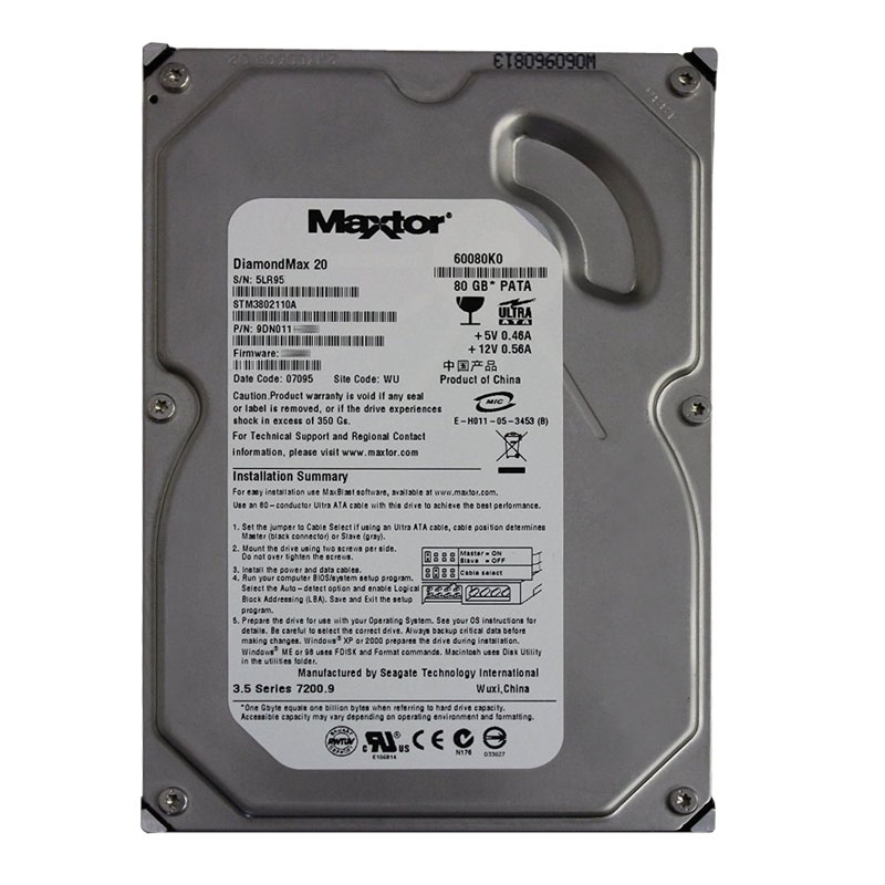Seagate - 80GB 7.2K Ultra-ATA/100 3.5" 2MB Cache Hard Drive - STM3802110A