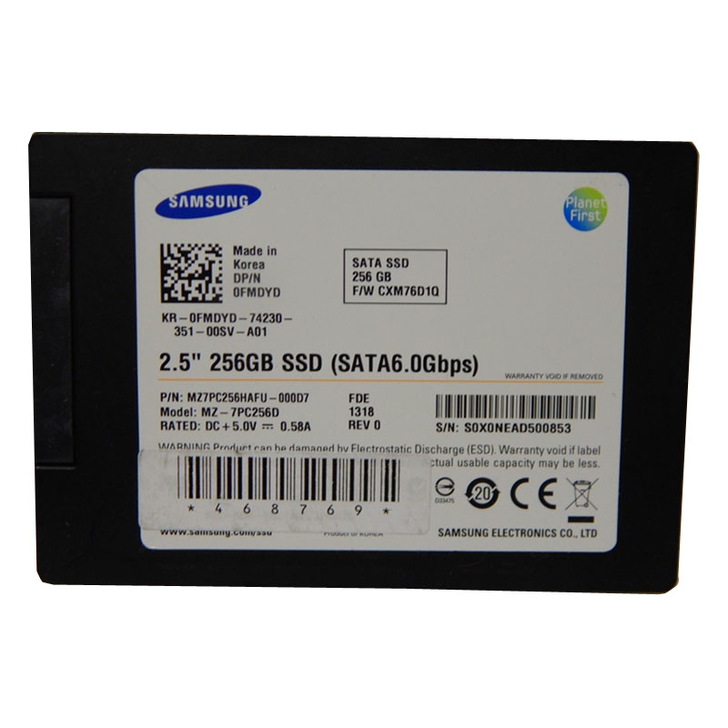 Dell - 256GB SATA 2.5" SSD - T5YVC